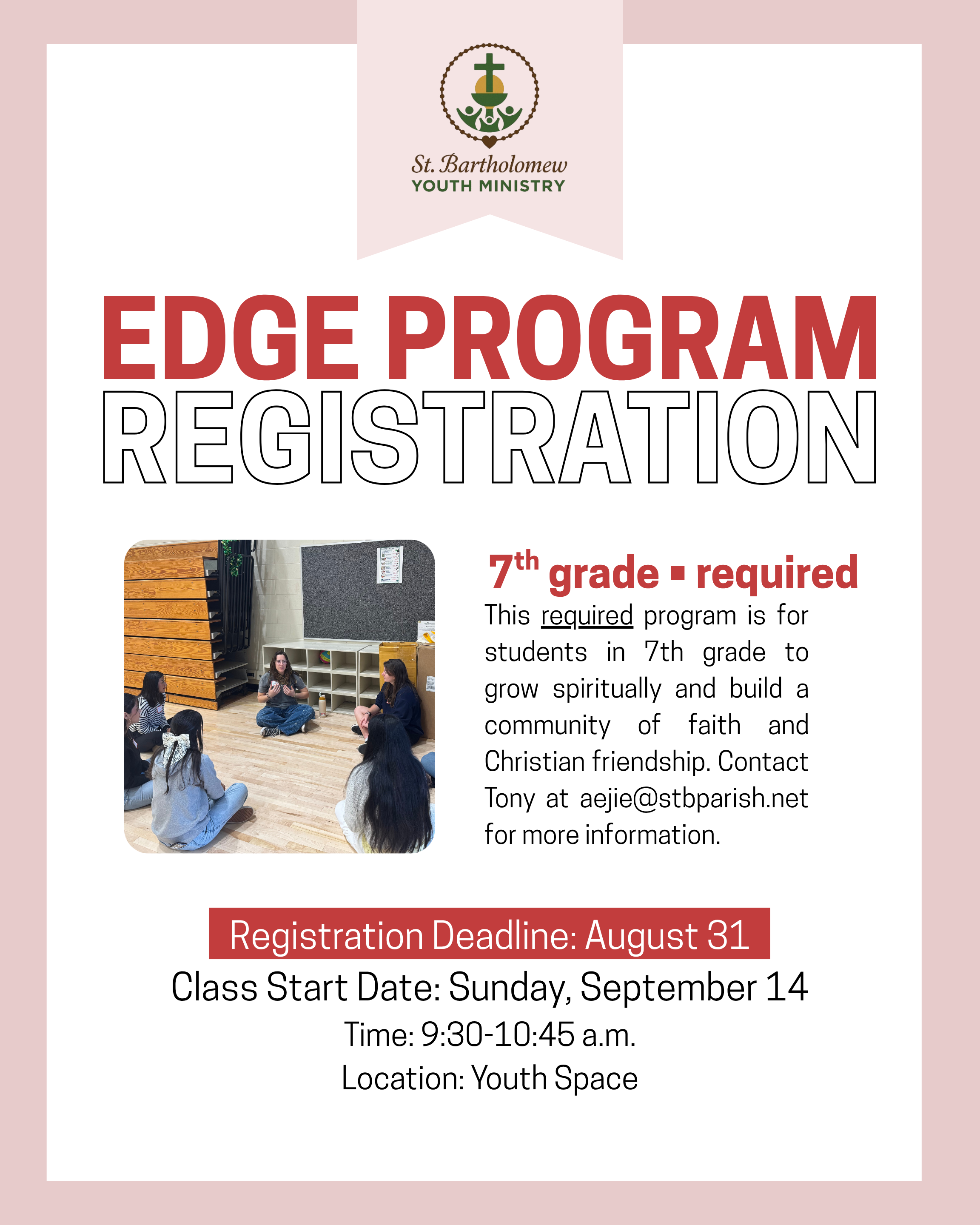 Pre-Confirmation / EDGE Program
